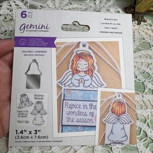 Gemini Crafters Companion Stamp and Die Set Christmas Angel Craft